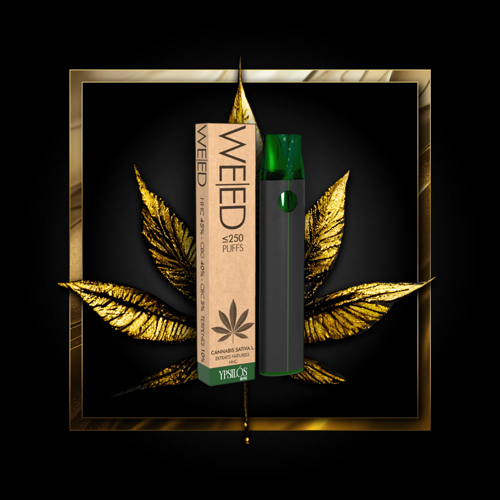 Weed (úsáid amháin) 250 clúimh - 0.50 ml. HHC