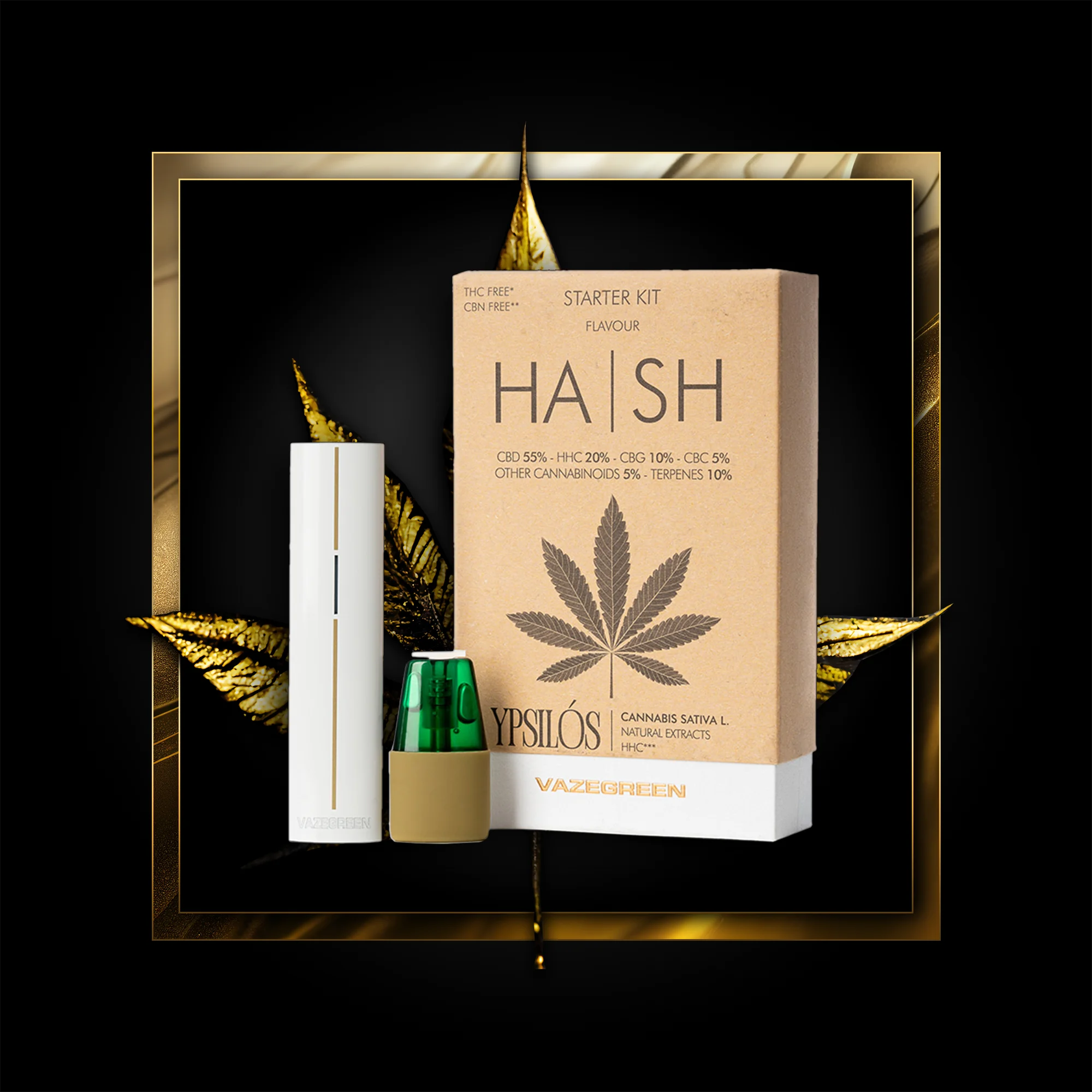 Hash Peann (trealamh tosaithe) 500 clúimh - 1,00 ml. HHC